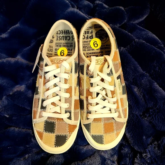 KEEN Eldon Harvest Leather Casual Sneakers - Patchwork NWT - Picture 4 of 5